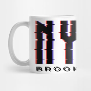 NYC glitch effect Mug